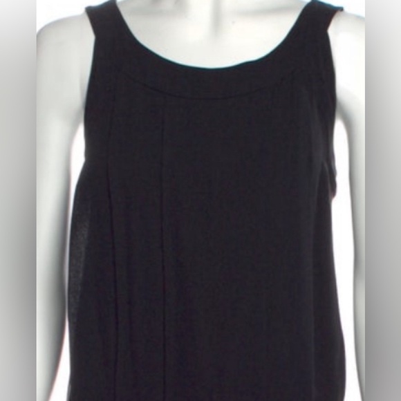 NEW Joie Black Silk Mini Dress with pintuck and pleat detail S - Picture 6 of 9